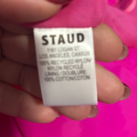 Staud Calypso PINK Bougainvillea Cut Out Maxi A-Line Dress sz L - Picture 11 of 11